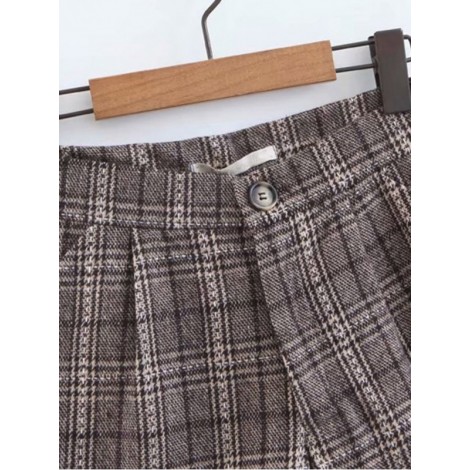 Plaid Tweed Shorts