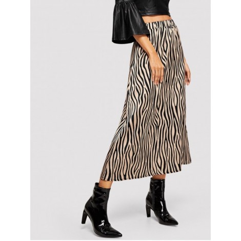 Zebra Print Skirt