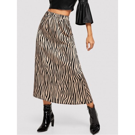 Zebra Print Skirt