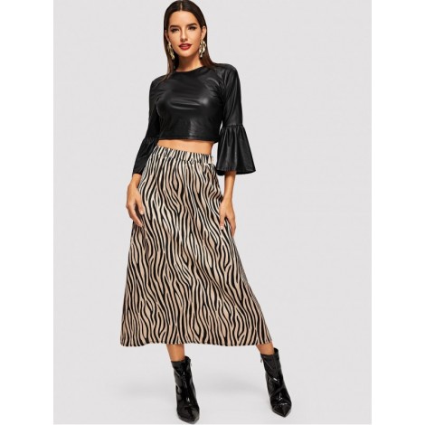 Zebra Print Skirt