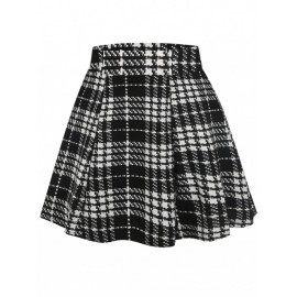 50s Plaid Print Skirt