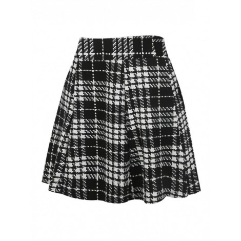 50s Plaid Print Skirt