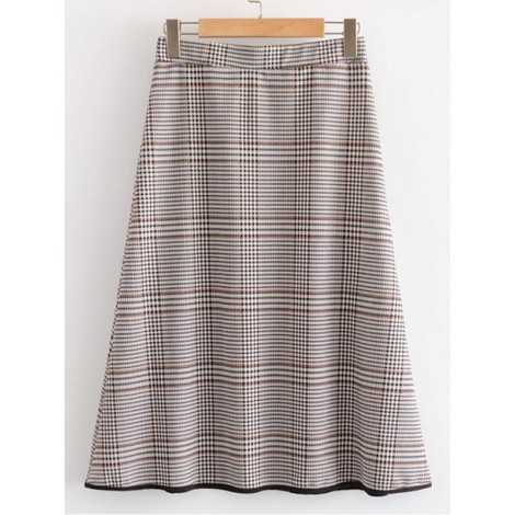 Glen Plaid Skirt