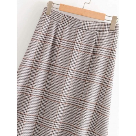 Glen Plaid Skirt