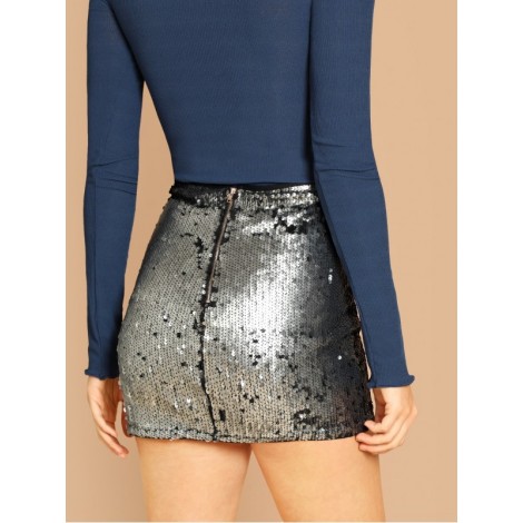 Sequin Bodycon Skirt