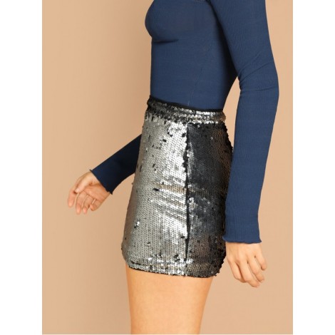 Sequin Bodycon Skirt